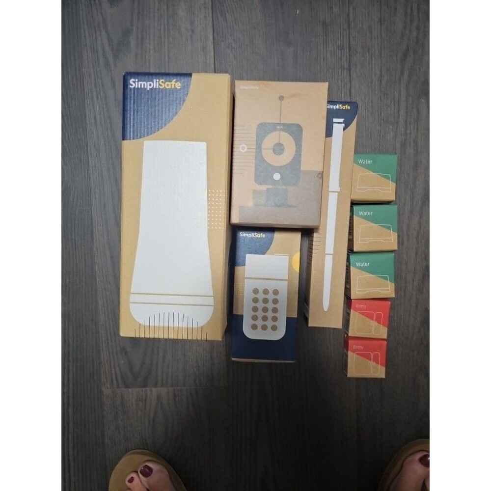 SimpliSafe Complete Home Security System Kit w/ Outdoor Camera, Sensors, Keypad